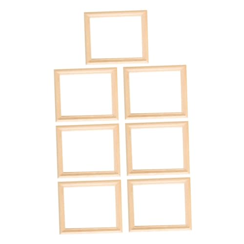DIYEAH 7 Stück Mini Bilderrahmen Holz Unbemalte Fotorahmen für Puppenhäuser Diy Möbel und Miniaturdekorationen für Kreative Projekte und Nostalgische Wohnaccessoires DIYEAH 7 Stück Mini Bilderrahmen Holz Unbemalte Fotorahmen für Puppenhäuser Diy Möbel und Miniaturdekorationen für Kreative Projekte und Nostalgische Wohnaccessoires von DIYEAH