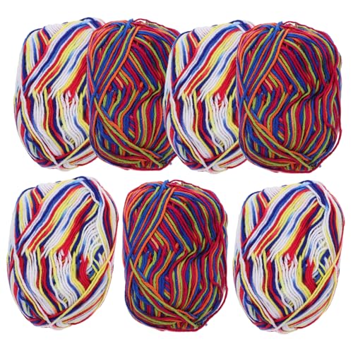 DIYEAH 7 Stück Teiliges Buntes Milch Baumwollgarn für Handstricken für Pullover Decken Schals und DIY Projekte Super Weich und Langlebig DIYEAH 7 Stück Teiliges Buntes Milch Baumwollgarn für Handstricken für Pullover Decken Schals und DIY Projekte Super Weich und Langlebig von DIYEAH