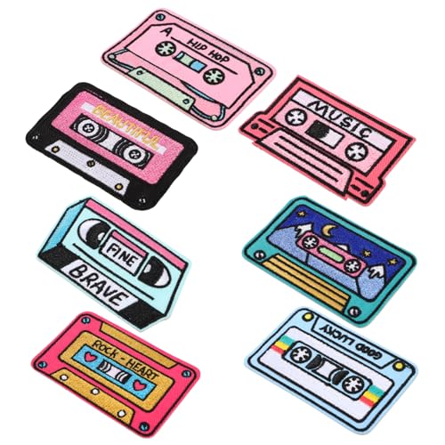 DIYEAH 7 Stück Teiliges Dekorativen Bügelpatches für Kleidung Ersatz Patches mit Feinen Mustern für Jacken Shirts Hüte und Mehr von DIYEAH