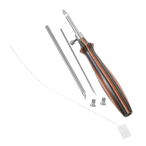 DIYEAH 7 Stück Teiliges Punch Needle Set mit Verstellbarem Holzgriff Dicke Sticknadeln für Sanftes Einfädeln Sichere Abgerundete Spitzen Komfortabler Griff Geeignet für Anfänger und DIYEAH 7 Stück Teiliges Punch Needle Set mit Verstellbarem Holzgriff Dicke Sticknadeln für Sanftes Einfädeln Sichere Abgerundete Spitzen Komfortabler Griff Geeignet für Anfänger und von DIYEAH