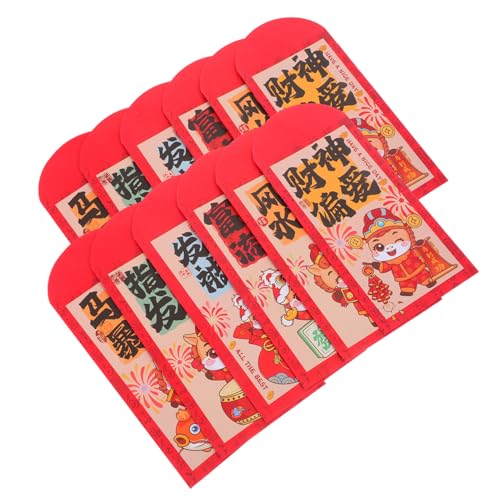 DIYEAH 72 Stück Rote Umschläge für das Frühlings fest Chinesisches Hongbao chinesisches Hong-Bao Chinesische Geldumschläge für Bargeld hong bao Neujahr Hongbao Papier DIYEAH 72 Stück Rote Umschläge für das Frühlings fest Chinesisches Hongbao chinesisches Hong-Bao Chinesische Geldumschläge für Bargeld hong bao Neujahr Hongbao Papier von DIYEAH