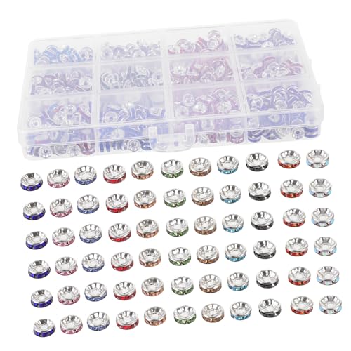 DIYEAH 720 Stück Teiliges DIY Spacer Perlen Kleine Perlen für Schmuckherstellung Leichte Abstandhalter zum Auffädeln Armbänder Halsketten Ohrringe Zubehör DIYEAH 720 Stück Teiliges DIY Spacer Perlen Kleine Perlen für Schmuckherstellung Leichte Abstandhalter zum Auffädeln Armbänder Halsketten Ohrringe Zubehör von DIYEAH