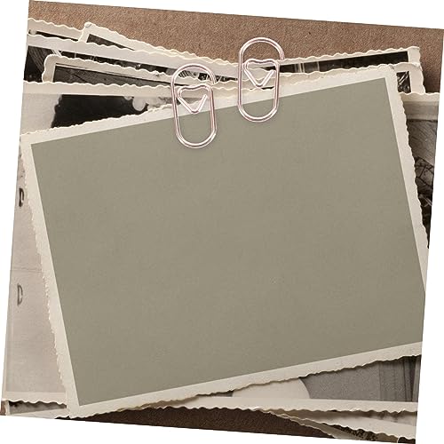 DIYEAH 750 Stck. Metall Büroklammern Herzform Roségold Kleine Papierklammern Stabil Langlebig Geeignet für Dokumentenorganisation Zuhause Büro von DIYEAH