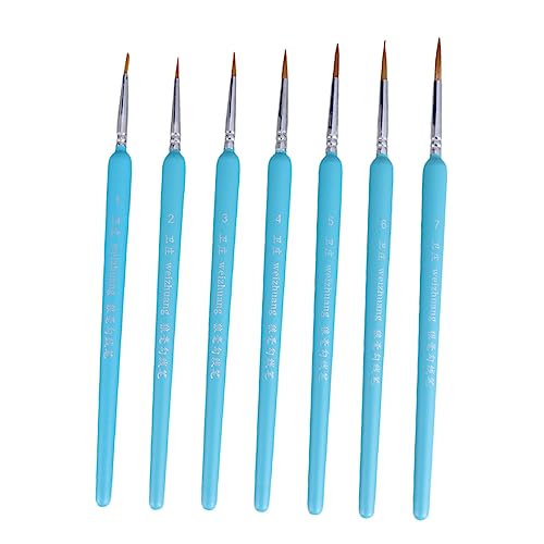 DIYEAH 7Stücke Teiliges Detailpinsel für Malereien Miniaturpinsel für Aquarell Gouache und Ölfarben für Künstler und Kunststudenten DIYEAH 7Stücke Teiliges Detailpinsel für Malereien Miniaturpinsel für Aquarell Gouache und Ölfarben für Künstler und Kunststudenten von DIYEAH