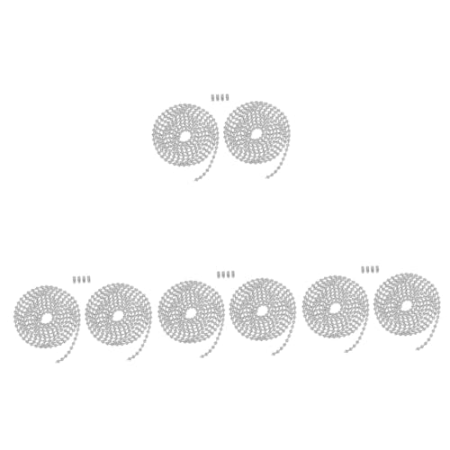 DIYEAH 8 Sets Hundemarkenkette Anhängerkette Kugelketten Perlenverbinder Zum Aufhängen Herstellen Von Schlüsselanhängerketten DIY Schmuckketten DIY Kettendekor Puppenperlenkette von DIYEAH