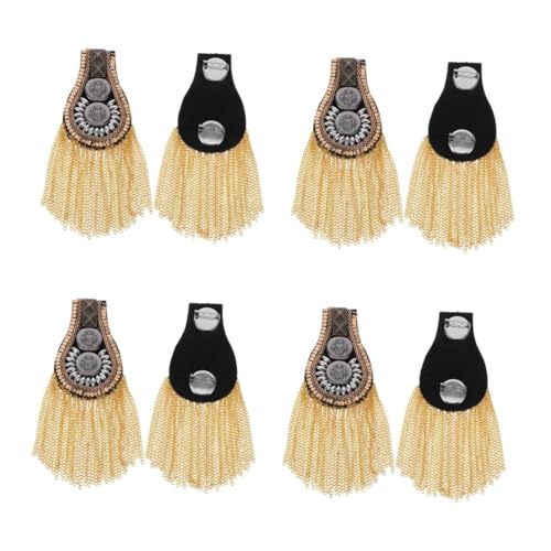 DIYEAH 8 Stck. Modische Quasten Schulterklappen mit Kettenbrosche Elegante Abzeichen für Damen Uniform Accessoires Vielseitig Kombinierbare für Hochzeit Party Ball DIYEAH 8 Stck. Modische Quasten Schulterklappen mit Kettenbrosche Elegante Abzeichen für Damen Uniform Accessoires Vielseitig Kombinierbare für Hochzeit Party Ball von DIYEAH