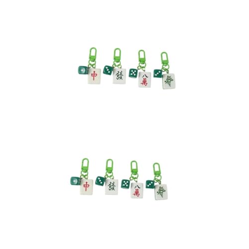 DIYEAH 8 Stck. Teiliges Mahjong Schlüsselanhänger mit Chinesischem Design Vielseitig als Taschen und Schlüsselanhänger für Damen Langlebige Anhänger für Rucksack Geldbörse zu Geburtstag DIYEAH 8 Stck. Teiliges Mahjong Schlüsselanhänger mit Chinesischem Design Vielseitig als Taschen und Schlüsselanhänger für Damen Langlebige Anhänger für Rucksack Geldbörse zu Geburtstag von DIYEAH