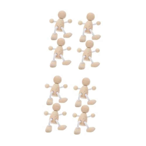 DIYEAH 8 Stck. Teiliges Unbemalte Holzfiguren zum Bemalen für Diy Projekte Kreative Peg Dolls Holz für Teenager und Bastelarbeiten Leicht und Langlebig DIYEAH 8 Stck. Teiliges Unbemalte Holzfiguren zum Bemalen für Diy Projekte Kreative Peg Dolls Holz für Teenager und Bastelarbeiten Leicht und Langlebig von DIYEAH