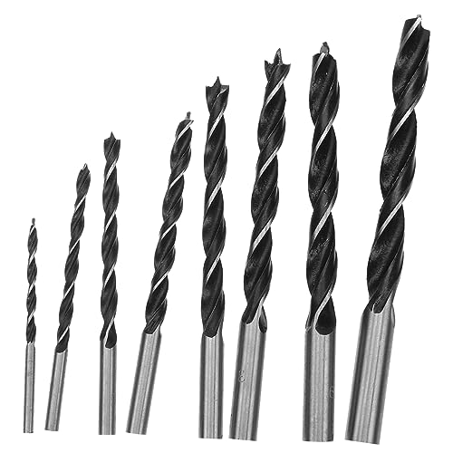 DIYEAH 8 Stück Holzbohrer-Set Holzbearbeitung hoch Dreikant hohe Kobaltbohrer Drill Bit Kit Schlagbohrer Bohrerbits für Stahl effizientes Holzbohrwerkzeug Rostfreier Stahl Schwarz DIYEAH 8 Stück Holzbohrer-Set Holzbearbeitung hoch Dreikant hohe Kobaltbohrer Drill Bit Kit Schlagbohrer Bohrerbits für Stahl effizientes Holzbohrwerkzeug Rostfreier Stahl Schwarz von DIYEAH