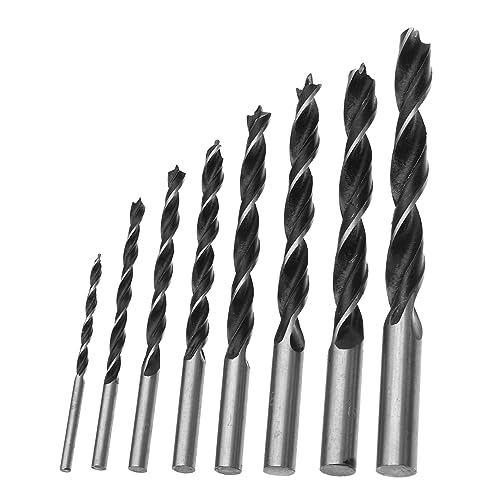 DIYEAH 8 Stück Holzbohrer-set Hoch Trockenbau Holzbearbeitung Bohrer Für Kupfer Steinbohrer Bohrer Für Holz Effizientes Holzbohrwerkzeug Bohrerbits Für Stahl Rostfreier Stahl Schwarz von DIYEAH