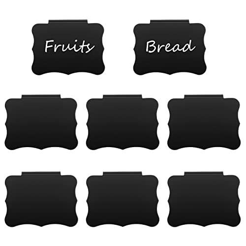 DIYEAH Löschbare Mini-kreidetafel-etiketten Aufbewahrungsbehälter-clips Für Körbe Etikettenhalter Pvc von DIYEAH