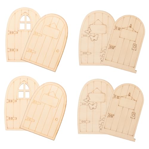 DIYEAH Einzigartige Handwerk Färbung Leere 8 Stück Holz Tür Ornamente Home Decor Kreativ DIYEAH Einzigartige Handwerk Färbung Leere 8 Stück Holz Tür Ornamente Home Decor Kreativ von DIYEAH