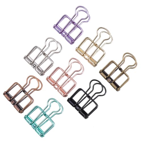 DIYEAH 8 Stück Metall Hollow Wire Binder Clips Bunte Büroklammern für Dokumente Fotos und Notizen Grün Silber Bronze Schwarz DIYEAH 8 Stück Metall Hollow Wire Binder Clips Bunte Büroklammern für Dokumente Fotos und Notizen Grün Silber Bronze Schwarz von DIYEAH