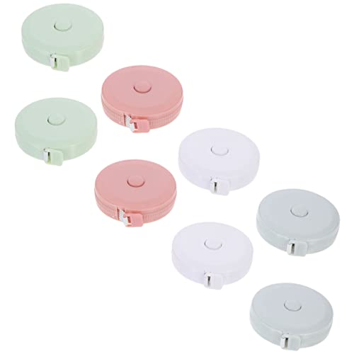 DIYEAH 8 Stück Mini-Maßband maßkrug messband rollmassband Maßband Pink mini maßband Maßband einziehbar Maßband metrisch klein für Kleidung Maßband nähen einziehbares Maßband Abs von DIYEAH