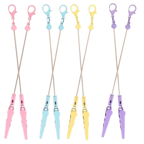 DIYEAH 8 Stück Multifunktionale Metall Clips für Fotos Visitenkartenhalter und Tischkarten für Hochzeiten und Bastelprojekte Bunten Farben Candy Blau Gelb von DIYEAH
