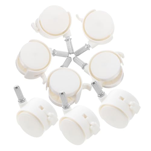 DIYEAH 8 Stück Selbstklebende Mini Räder für Möbelbeine Weiße Kunststoff mit Geradem Bremssystem Leise und Installieren für Zuhause und Büro DIYEAH 8 Stück Selbstklebende Mini Räder für Möbelbeine Weiße Kunststoff mit Geradem Bremssystem Leise und Installieren für Zuhause und Büro von DIYEAH