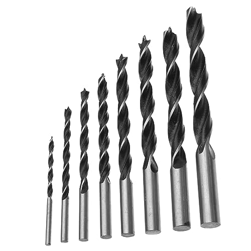 DIYEAH 8 Stück Teiliges Bohrer Set Hochfeste Holzbohrer Präzise Bohrer für Metallbearbeitung für Heimwerker und Profis von DIYEAH