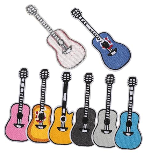 DIYEAH 8 Stück Teiliges Bunte Bestickte Gitarren Patches zum Aufbügeln und Nähen Stoffflicken für Jeans Kleidung Rucksäcke Reparatur und Dekorationsfähig Leicht und Vielseitig Einsetzbar DIYEAH 8 Stück Teiliges Bunte Bestickte Gitarren Patches zum Aufbügeln und Nähen Stoffflicken für Jeans Kleidung Rucksäcke Reparatur und Dekorationsfähig Leicht und Vielseitig Einsetzbar von DIYEAH