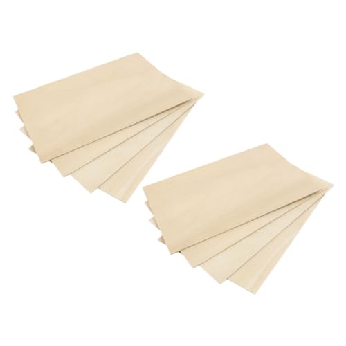 DIYEAH 8 Stück Teiliges Rechteckige Holzplatten Unbehandeltem Lindenholz für Diy Bastelprojekte Malerei Schnitzen und Dekoration Verzugsresistent und Formstabil von DIYEAH