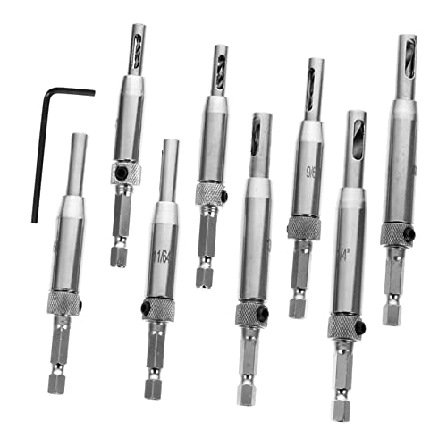 DIYEAH 8 Stück Teiliges Scharnierbohrer mit Präziser Bohrer für Tür und Klappenmontage Verstellbare Kernbohrer für Holzarbeiten Automatische Positionierung und Hohe Schnittstärke DIYEAH 8 Stück Teiliges Scharnierbohrer mit Präziser Bohrer für Tür und Klappenmontage Verstellbare Kernbohrer für Holzarbeiten Automatische Positionierung und Hohe Schnittstärke von DIYEAH