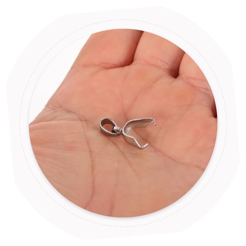DIYEAH 8 Stück Teiliges Schmuck Anhänger Verschluss Quetschclip Connector für Diy Halsketten und Armbänder Langlebig Leicht für Charms und Bastelprojekte DIYEAH 8 Stück Teiliges Schmuck Anhänger Verschluss Quetschclip Connector für Diy Halsketten und Armbänder Langlebig Leicht für Charms und Bastelprojekte von DIYEAH