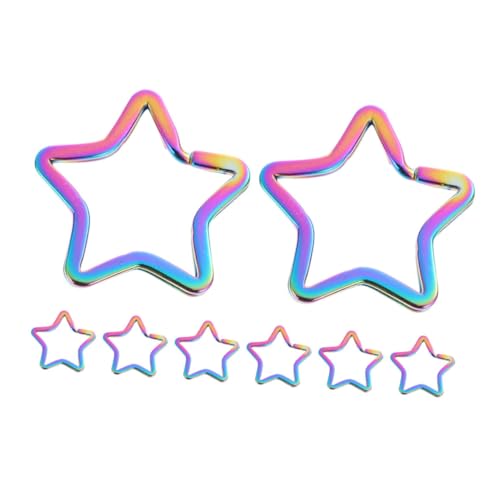 DIYEAH 8 Stück Teiliges Stern Schlüsselringe aus Metall Kreative DIY Schlüsselanhänger Verbinder Kleine Jump Ringe für Schmuck Schlüsselhalter für Zuhause Auto Büro und Bastelprojekte DIYEAH 8 Stück Teiliges Stern Schlüsselringe aus Metall Kreative DIY Schlüsselanhänger Verbinder Kleine Jump Ringe für Schmuck Schlüsselhalter für Zuhause Auto Büro und Bastelprojekte von DIYEAH
