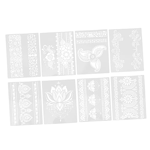 DIYEAH 8 Stück Teiliges Vintage Blumen Schablonen für Wandmalerei DIY Scrapbooking und Kreative Kunstprojekte Wiederverwendbare Vorlagen für Dekorationen DIYEAH 8 Stück Teiliges Vintage Blumen Schablonen für Wandmalerei DIY Scrapbooking und Kreative Kunstprojekte Wiederverwendbare Vorlagen für Dekorationen von DIYEAH