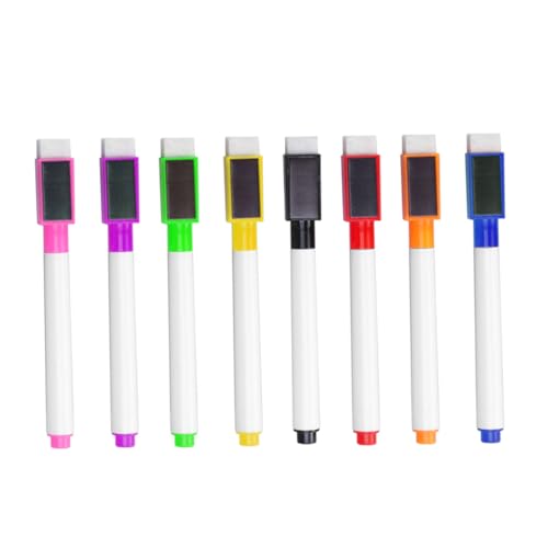 DIYEAH 8 Stück Teiliges Whiteboard Marker Magnetische Abwischbare Filzstifte mit Integriertem Radierer Bunte Farben Schwarz Grün Rot Gelb Orange für Schule Büro Kinderzeichnung DIYEAH 8 Stück Teiliges Whiteboard Marker Magnetische Abwischbare Filzstifte mit Integriertem Radierer Bunte Farben Schwarz Grün Rot Gelb Orange für Schule Büro Kinderzeichnung von DIYEAH