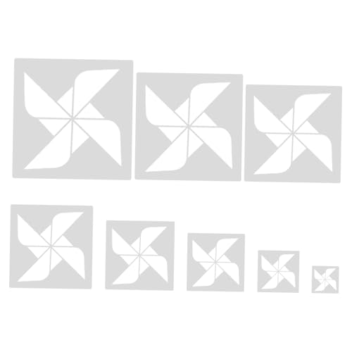 DIYEAH 8 Stück Windmühlenvorlage Wiederverwendbare Schablonen Vorlage Schablone Zeichnungsvorlagen Malschablonen Scrapbooking-schablonen Schablonensprühfarbe Windmühlenschablonen Pp Weiß DIYEAH 8 Stück Windmühlenvorlage Wiederverwendbare Schablonen Vorlage Schablone Zeichnungsvorlagen Malschablonen Scrapbooking-schablonen Schablonensprühfarbe Windmühlenschablonen Pp Weiß von DIYEAH