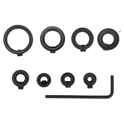 DIYEAH 8 Stücke Grenze Ring Bohrer Schlüssel Metall Tiefe Stop Kragen Holzbearbeitung Tiefe Stop Kragen High Carbon Stahl Schwarz von DIYEAH