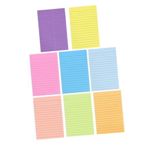 DIYEAH 8 horizontale Haftnotizen Unterlage gefüttert Schulbedarf Pads Klebe-Power-Notizblöcke multifunktionale Notizaufkleber Notizblöcke klebrig Büro-Notizblöcke Papier von DIYEAH