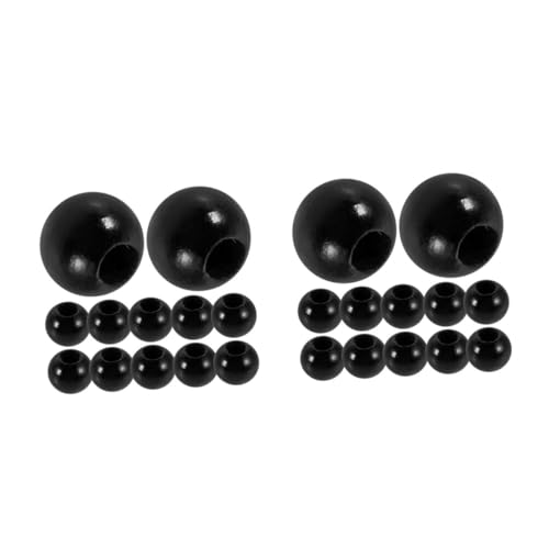 DIYEAH 80 Stck. Große Runde Holzperlen mit Großem Loch zum Auffädeln für Diy Schmuck Bastelprojekte Armbänder Halsketten Natürliche Deko Perlen für Kreative Gestaltung von DIYEAH