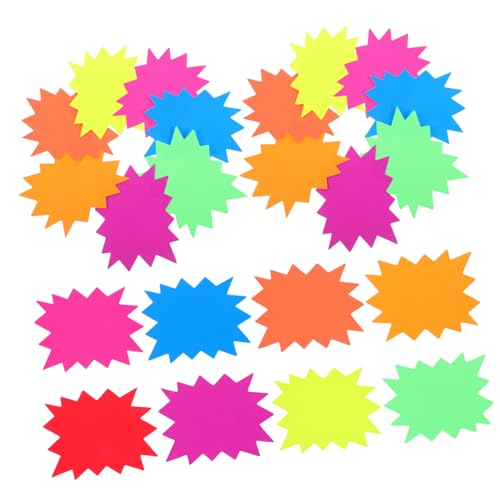 DIYEAH 80 Stück Bunte Sternform Verkaufs Schilder für Einzelhandel Garagenverkauf Einfach Anzubringen für Preisänderungen und Produktwerbung DIYEAH 80 Stück Bunte Sternform Verkaufs Schilder für Einzelhandel Garagenverkauf Einfach Anzubringen für Preisänderungen und Produktwerbung von DIYEAH