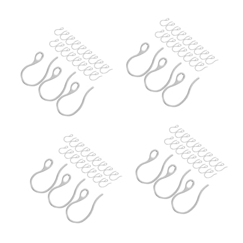 DIYEAH 80 Stück Teiliges Ohrhaken aus Edelstahl Flexible Leichte Ohrdrähte für Schmuckherstellung Komfortabel für DIY Schmuck und Handgefertigte Ohrringe Geeignet für Hobby und Profi von DIYEAH