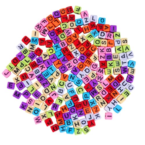 DIYEAH 800 Stück Eckige Buchstabenperlen DIY Schmuckperlen für Armbänder Bunte Acryl Spacer Perlen Leicht Langlebig für Personalisierte Schmuckgestaltung DIYEAH 800 Stück Eckige Buchstabenperlen DIY Schmuckperlen für Armbänder Bunte Acryl Spacer Perlen Leicht Langlebig für Personalisierte Schmuckgestaltung von DIYEAH