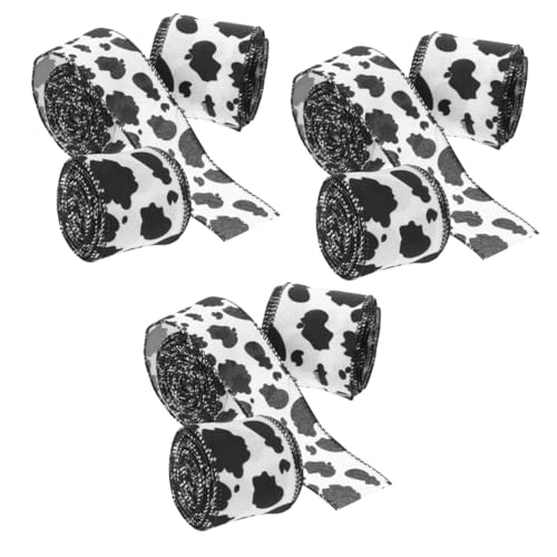 DIYEAH 9 Rollen Kuhband Tierdruckbänder Kühe Kuhparty Dekorationen Kuhkostüm Dekoratives Kuhmuster Kuhgirlandenband Kuhdruckband Kuhverpackungsband Aus Polyester DIYEAH 9 Rollen Kuhband Tierdruckbänder Kühe Kuhparty Dekorationen Kuhkostüm Dekoratives Kuhmuster Kuhgirlandenband Kuhdruckband Kuhverpackungsband Aus Polyester von DIYEAH