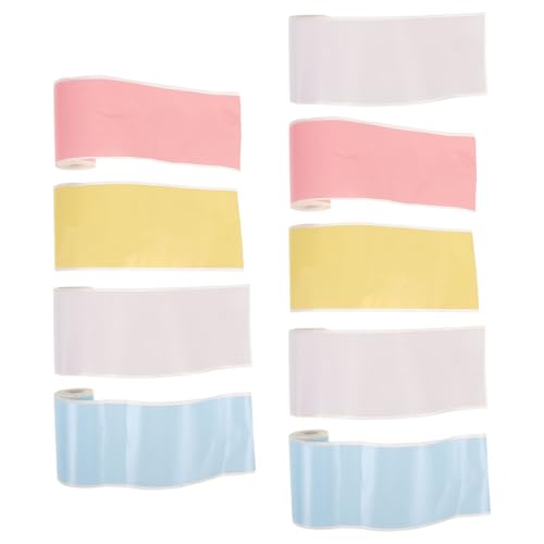 DIYEAH 9 Rollen Thermopapier Aufkleberrollen Selbstklebendes Bedruckbares Etikettenpapier für Vielseitige Anwendungen Wie Organisation Basteln und Beschriftung von DIYEAH