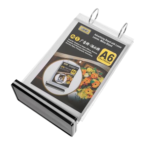 DIYEAH 9 Stück Menüdisplayständer aus PVC mit Stabilem Sockel Eleganter Tischkartenhalter für Restaurants Hochzeiten und Veranstaltungen Format Langlebig und Praktisch von DIYEAH