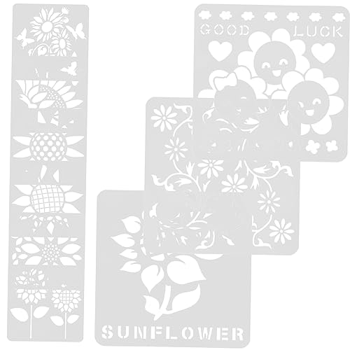 DIYEAH 9 Stück Sonnenblumen Hohlschablonen Leinwandschablonen Zum Malen Blumenschablonen Wandzeichnungsschablonen Naturschablonen Vorlagen Malschablonen Zum Basteln Kleine DIYEAH 9 Stück Sonnenblumen Hohlschablonen Leinwandschablonen Zum Malen Blumenschablonen Wandzeichnungsschablonen Naturschablonen Vorlagen Malschablonen Zum Basteln Kleine von DIYEAH
