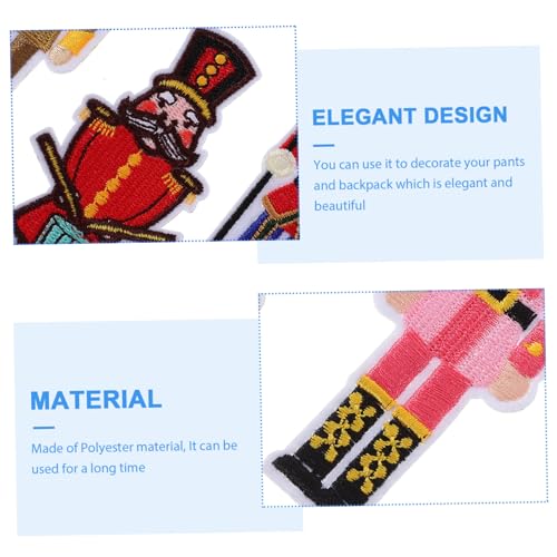 DIYEAH 9 Stück Teiliges Bestickte Weihnachts Aufbügel Patches Nutcracker Holzpuppen für Kleidung Jacken Taschen Diy Dekoration und Reparatur DIYEAH 9 Stück Teiliges Bestickte Weihnachts Aufbügel Patches Nutcracker Holzpuppen für Kleidung Jacken Taschen Diy Dekoration und Reparatur von DIYEAH