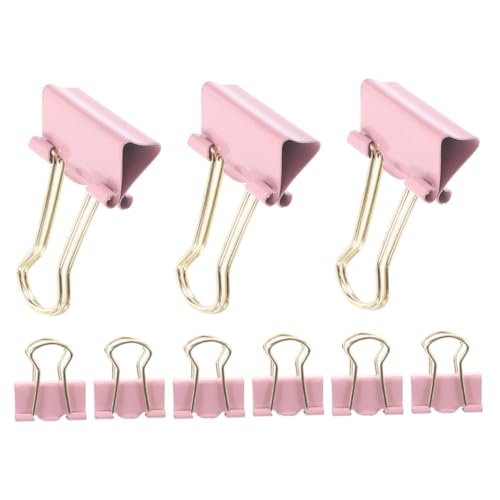 DIYEAH 9 Stück Teiliges Binder Clips Langlebige und Praktische Büroklammern Vielseitige Aufbewahrung für Dokumente Papiere Notizen Zartem Design für Büro und Zuhause von DIYEAH