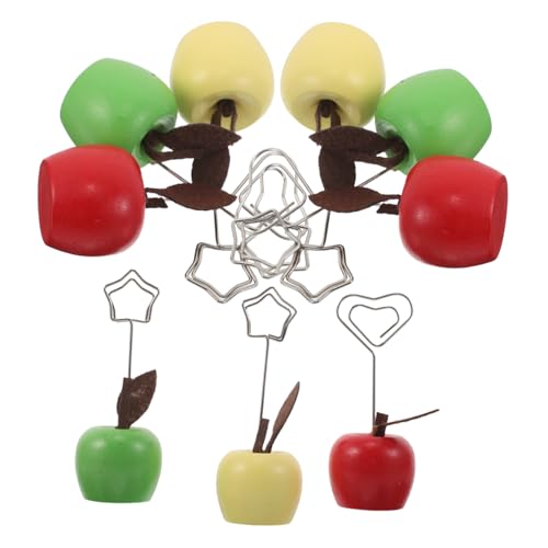 DIYEAH 9 Stück Teiliges Memo Clip aus Holz Apfelförmige Bunte Notizhalter Stabile Klammern für Fotos Namenskarten und Notizen für Büro und Wohnzimmertisch Dekoration DIYEAH 9 Stück Teiliges Memo Clip aus Holz Apfelförmige Bunte Notizhalter Stabile Klammern für Fotos Namenskarten und Notizen für Büro und Wohnzimmertisch Dekoration von DIYEAH