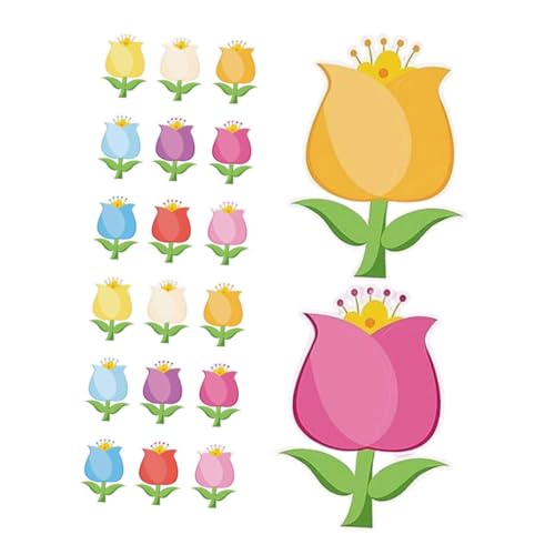 DIYEAH 90 Stück Bunte Papierblumenformen für Kartenherstellung Scrapbooking und Partydekorationen Kreatives Bastelzubehör für Familie von DIYEAH