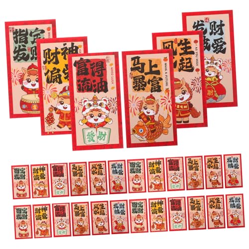 DIYEAH 90 Stück Jahr Des Pferdroten Pakets Neujahrs -pferdeumschläge Frühlingsfest Rote Pakete Frühling Festival Red Envelope Frühlingsrote Umschläge Pferdrote Umschläge Papier DIYEAH 90 Stück Jahr Des Pferdroten Pakets Neujahrs -pferdeumschläge Frühlingsfest Rote Pakete Frühling Festival Red Envelope Frühlingsrote Umschläge Pferdrote Umschläge Papier von DIYEAH