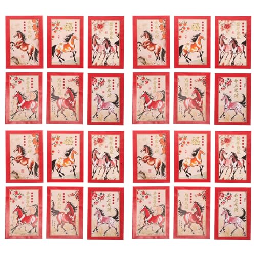 DIYEAH 90 chinesische rote Umschläge: 2026, Pferdejahr, Mondneujahr, rotes Paket, Lai See Hong Bao, für Frühlingsfest, Hochzeit, Abschlussfeier, Geburtstagsfeier DIYEAH 90 chinesische rote Umschläge: 2026, Pferdejahr, Mondneujahr, rotes Paket, Lai See Hong Bao, für Frühlingsfest, Hochzeit, Abschlussfeier, Geburtstagsfeier von DIYEAH