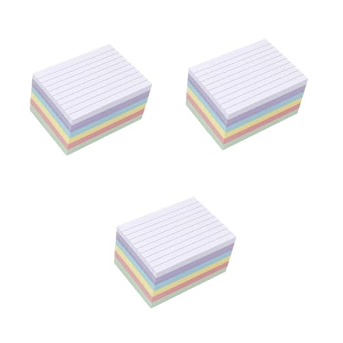DIYEAH 900 Indexkarten Horizontal Liniert Einseitig Farbig Sortiert Farben M² Papier für Lernen Schule Büro Notizen Klare Streifen Praktisch und Robust DIYEAH 900 Indexkarten Horizontal Liniert Einseitig Farbig Sortiert Farben M² Papier für Lernen Schule Büro Notizen Klare Streifen Praktisch und Robust von DIYEAH