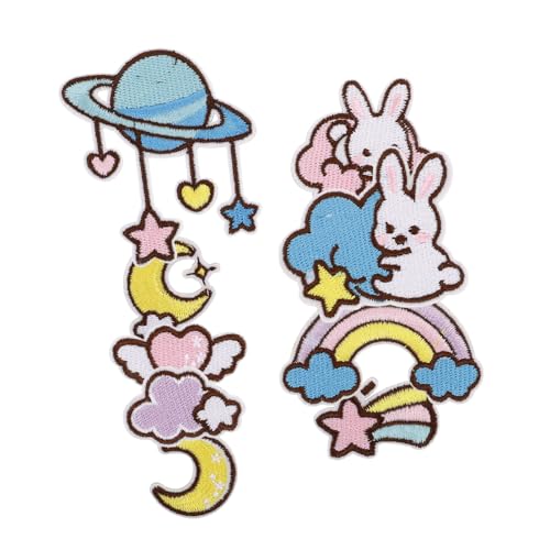 DIYEAH 9Stücke Cartoon Kleidung Patch Selbstklebende und Bügelbare Dekoration für DIY Projekte für Reparaturen an Shirts Jeans Rucksäcken und Mehr von DIYEAH