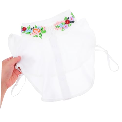 DIYEAH Abnehmbarer Damen Krageneinsatz Fake Collar aus Atmungsaktivem Polyester Eleganter Vielseitiger Blusenkragen für Modische Outfits bei Verschiedenen Anlässen von DIYEAH