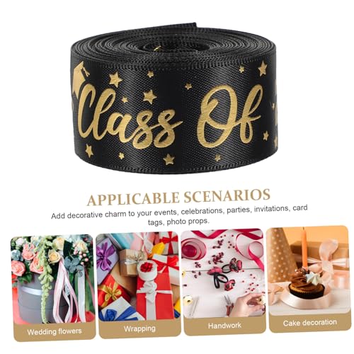 DIYEAH Abschluss Geschenkband Breit Rolle Langlebiges Polyester DIY Geschenkverpackungsschleifenband für Schulabschluss Partydekoration und Bastelarbeiten DIYEAH Abschluss Geschenkband Breit Rolle Langlebiges Polyester DIY Geschenkverpackungsschleifenband für Schulabschluss Partydekoration und Bastelarbeiten von DIYEAH