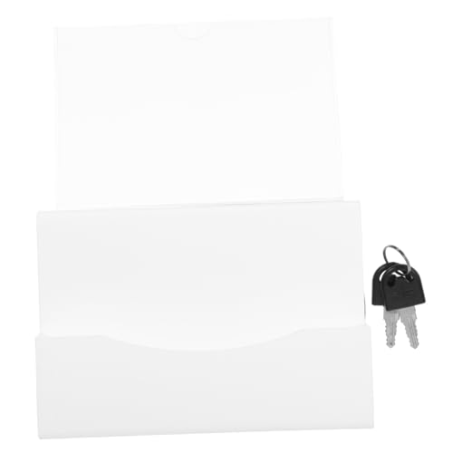DIYEAH Acryl Vorschlagsbox für Spendenaktionen Wahlurne Langlebige Transparente Stimmzettelbox für Klassenzimmer und Veranstaltungen Design von DIYEAH